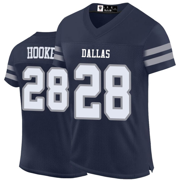 Kopkoc Dallas Navy 28 H Football Stitched Jerseys