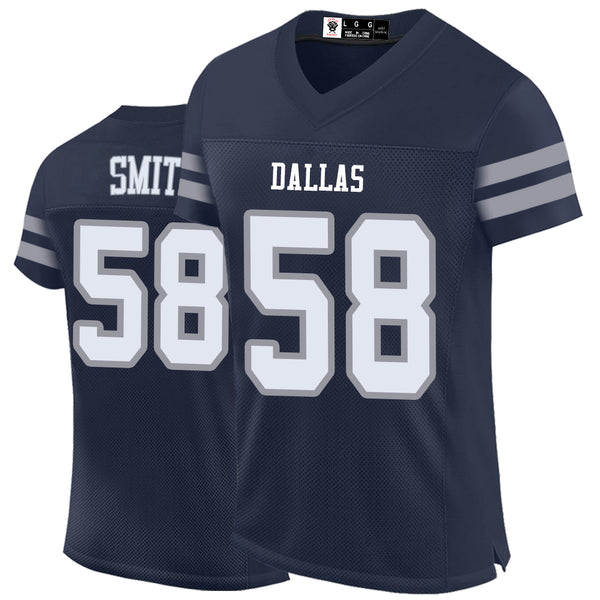 Kopkoc Dallas Navy 58 S Football Stitched Jerseys