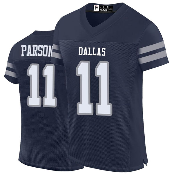 Kopkoc Dallas Navy 11 P Football Stitched Jerseys