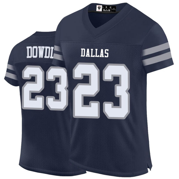 Kopkoc Dallas Navy 23 D Football Stitched Jerseys