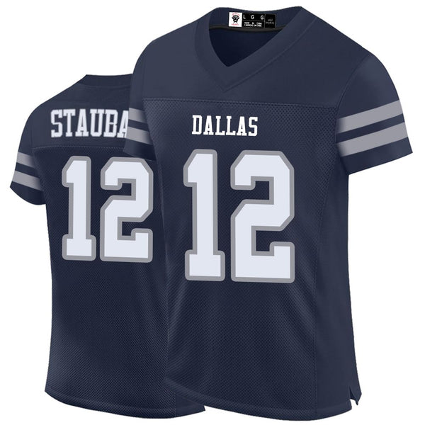 Kopkoc Dallas Navy 12 S Football Stitched Jerseys