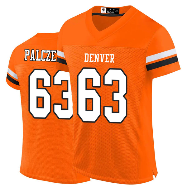 Kopkoc Denver Orange 63 P Football Stitched Jerseys