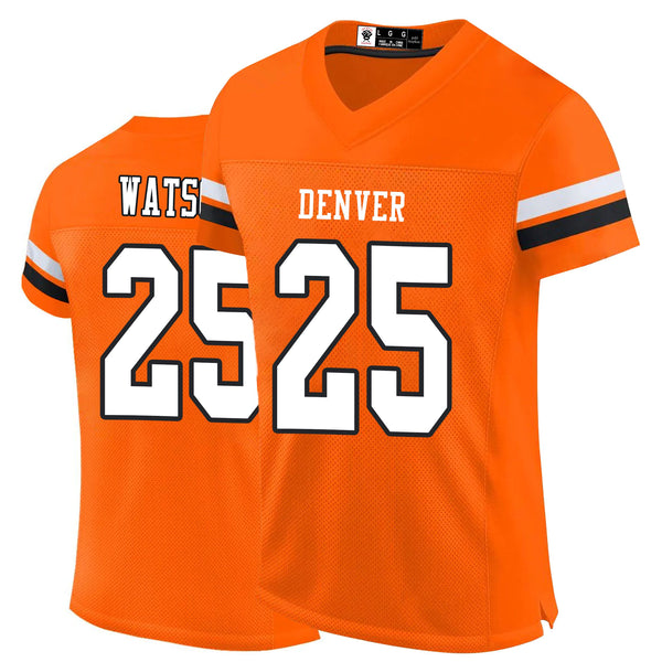 Kopkoc Denver Orange 25 W Football Stitched Jerseys