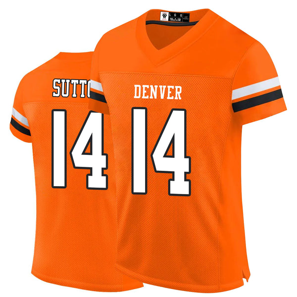 Kopkoc Denver Orange 14 S Football Stitched Jerseys