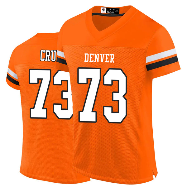 Kopkoc Denver Orange 73 C Football Stitched Jerseys