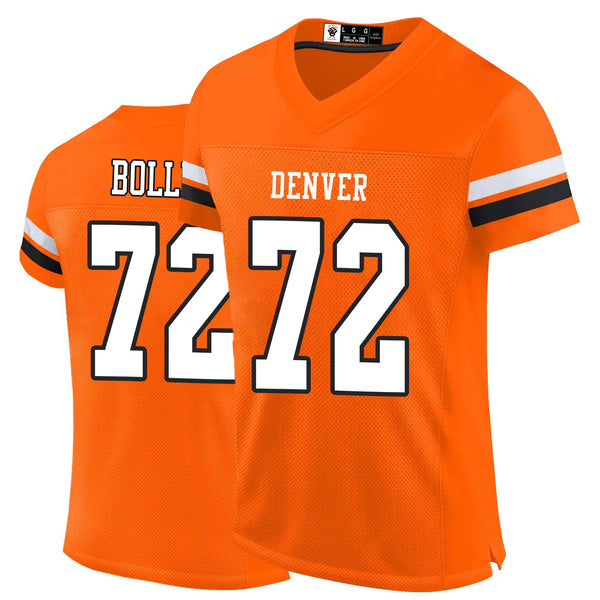 Kopkoc Denver Orange 72 B Football Stitched Jerseys