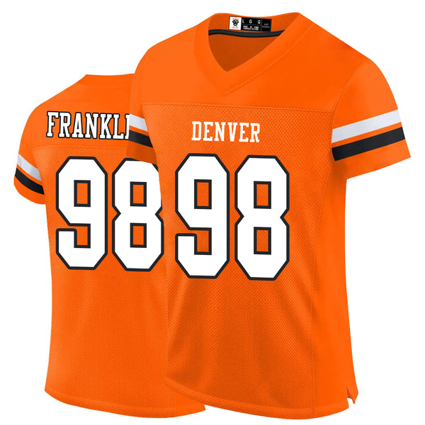 Kopkoc Denver Orange 98 F Football Stitched Jerseys