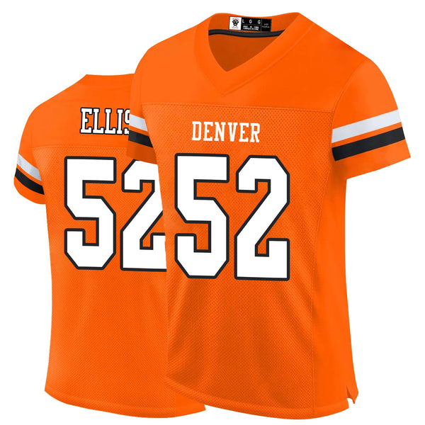 Kopkoc Denver Orange 52 E Football Stitched Jerseys