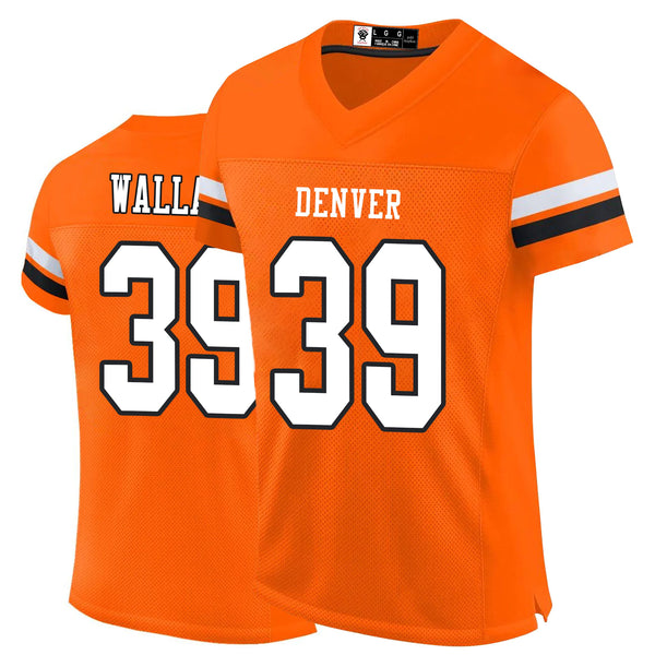 Kopkoc Denver Orange 39 W Football Stitched Jerseys