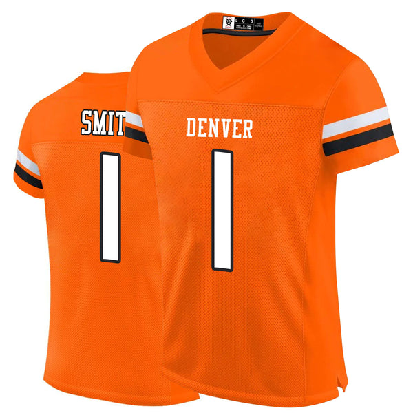 Kopkoc Denver Orange 1 S Football Stitched Jerseys