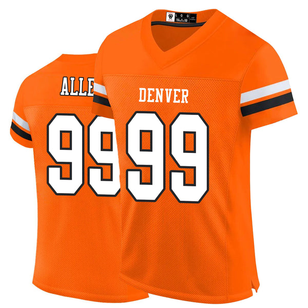 Kopkoc Denver Orange 99 A Football Stitched Jerseys