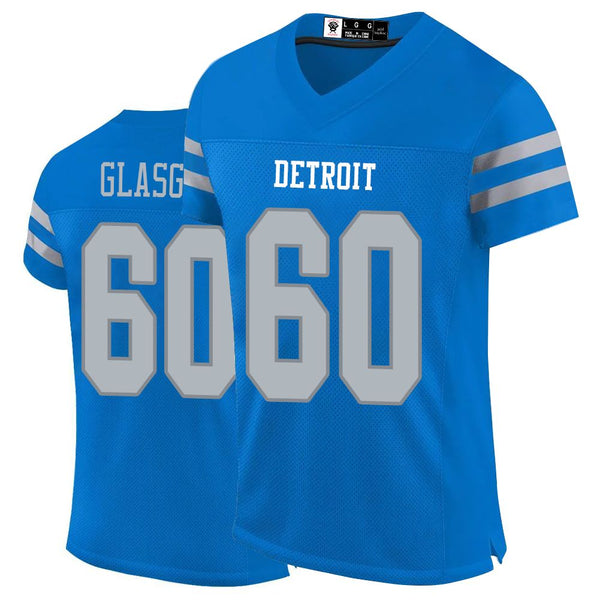 Kopkoc Detroit Blue 60 G Football Stitched Jerseys