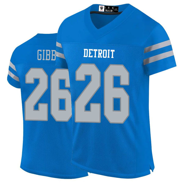 Kopkoc Detroit Blue 26 G Football Stitched Jerseys