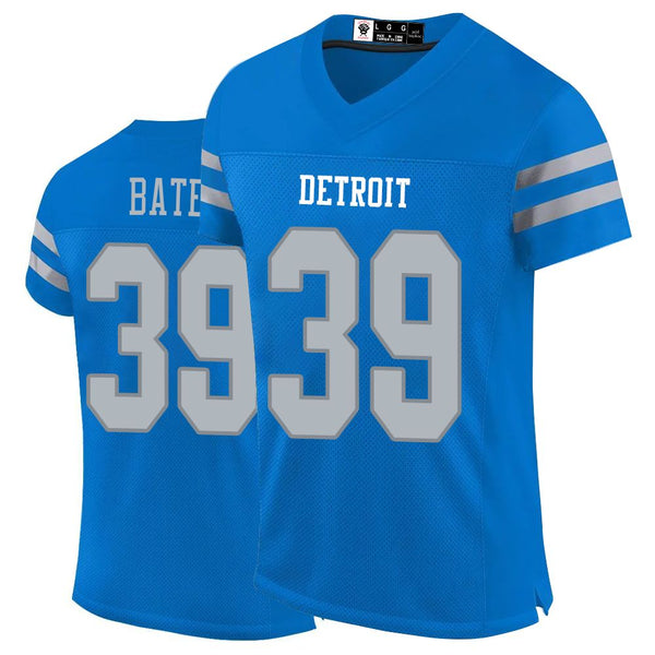 Kopkoc Detroit Blue 39 B Football Stitched Jerseys