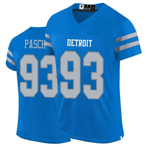 Kopkoc Detroit Blue 93 P Football Stitched Jerseys