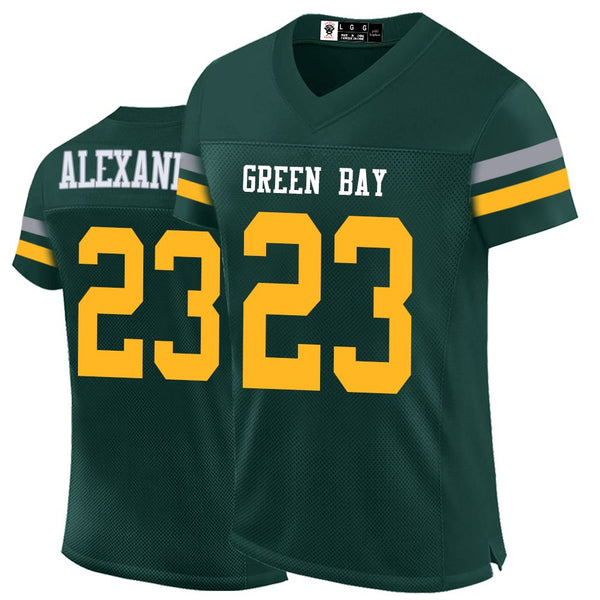 Kopkoc Green Bay Green 23 A Football Stitched Jerseys