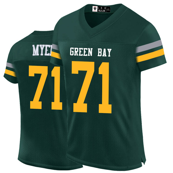 Kopkoc Green Bay Green 71 M Football Stitched Jerseys