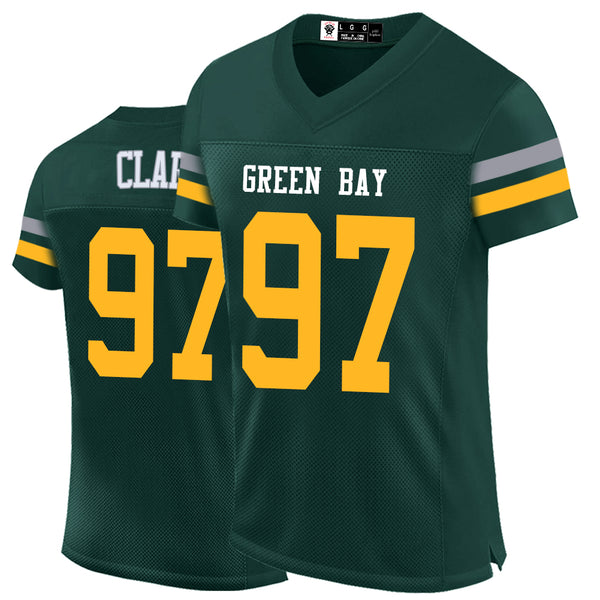 Kopkoc Green Bay Green 97 C Football Stitched Jerseys