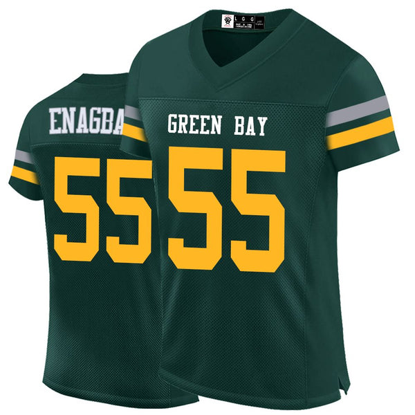 Kopkoc Green Bay Green 55 E Football Stitched Jerseys