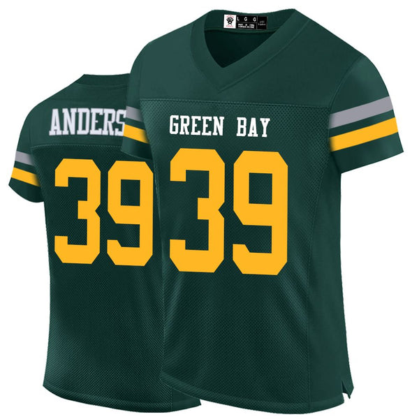 Kopkoc Green Bay Green 39 A Football Stitched Jerseys