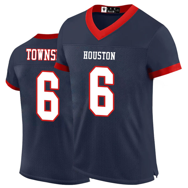 Kopkoc Houston 6 T Football Stitched Jerseys