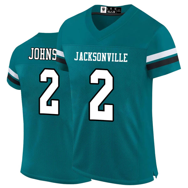 Kopkoc Jacksonville Green 2 J Football Stitched Jerseys