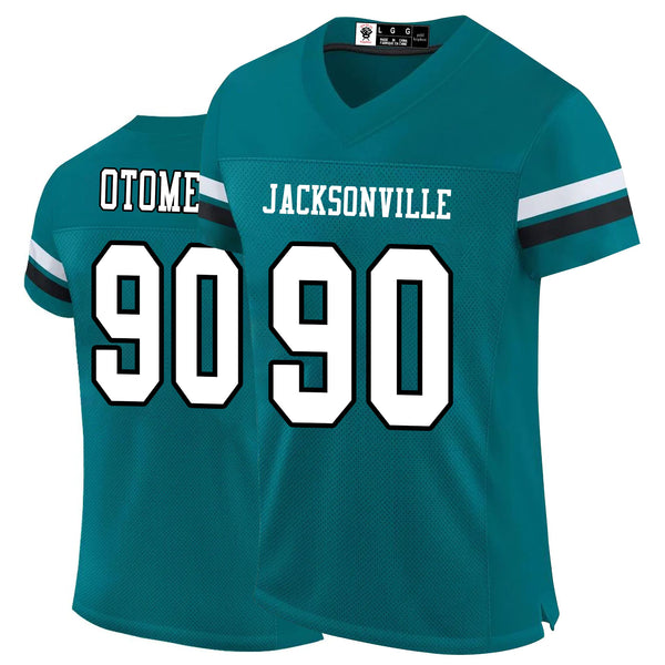 Kopkoc Jacksonville Green 90 O Football Stitched Jerseys