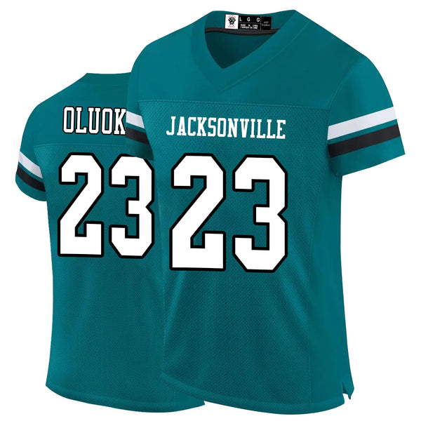 Kopkoc Jacksonville Green 23 O Football Stitched Jerseys