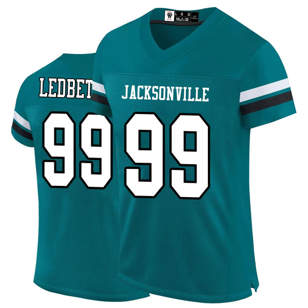 Kopkoc Jacksonville Green 99 L Football Stitched Jerseys