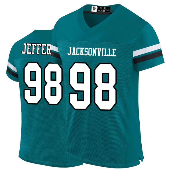 Kopkoc Jacksonville Green 98 J Football Stitched Jerseys