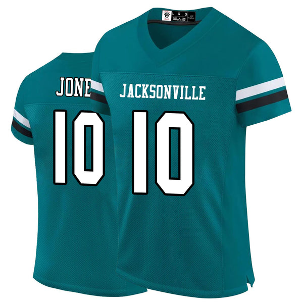 Kopkoc Jacksonville Green 10 J Football Stitched Jerseys