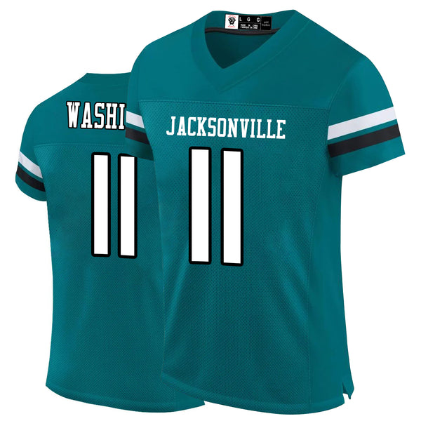 Kopkoc Jacksonville Green 11 W Football Stitched Jerseys