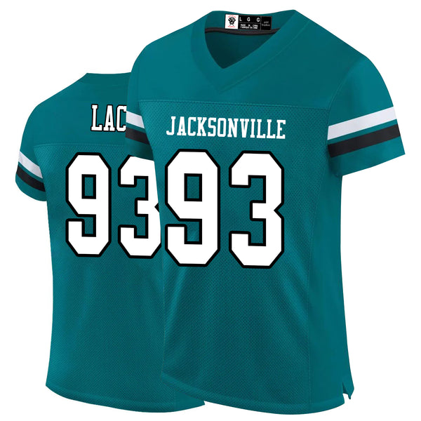 Kopkoc Jacksonville Green 93 L Football Stitched Jerseys