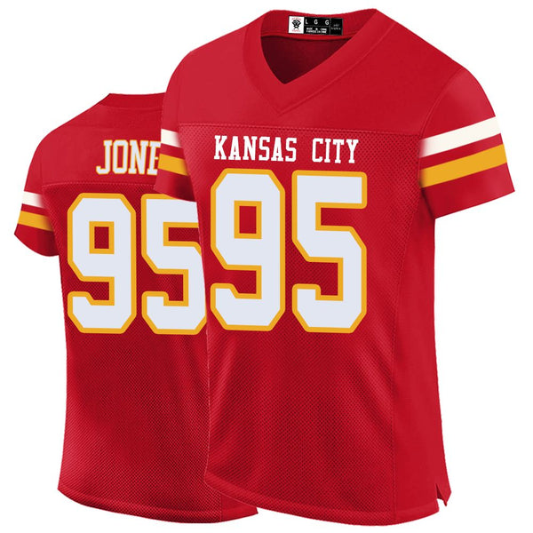 Kopkoc Kansas City Red 95 J Football Stitched Jerseys