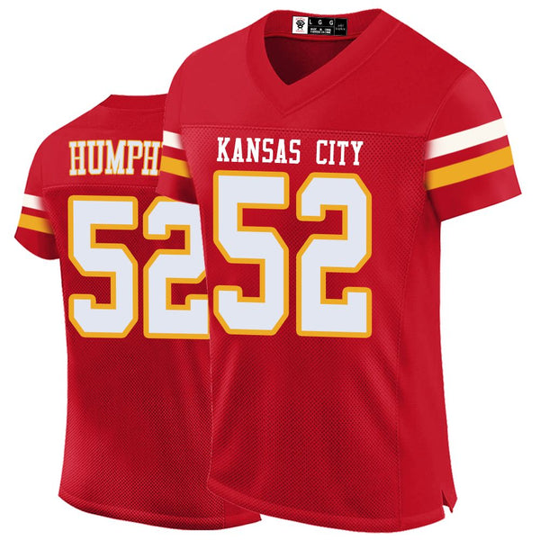 Kopkoc Kansas City Red 52 H Football Stitched Jerseys