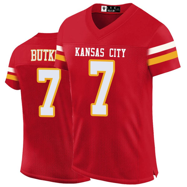 Kopkoc Kansas City Red 7 B Football Stitched Jerseys