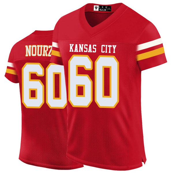 Kopkoc Kansas City Red 60 N Football Stitched Jerseys