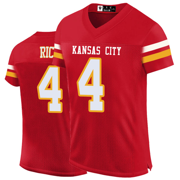 Kopkoc Kansas City Red 4 R Football Stitched Jerseys