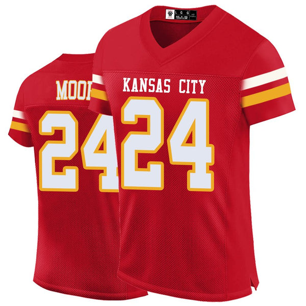 Kopkoc Kansas City Red 24 M Football Stitched Jerseys