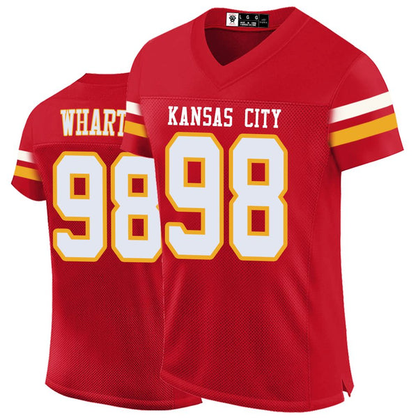 Kopkoc Kansas City Red 98 W Football Stitched Jerseys