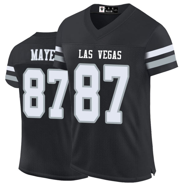 Kopkoc Las Vegas Black 87 M Football Stitched Jerseys