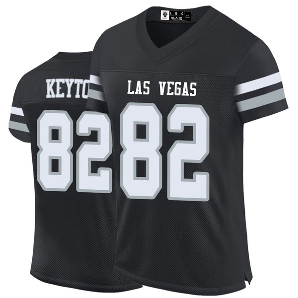 Kopkoc Las Vegas Black 82 K Football Stitched Jerseys