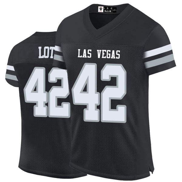 Kopkoc Las Vegas Black 42 L Football Stitched Jerseys