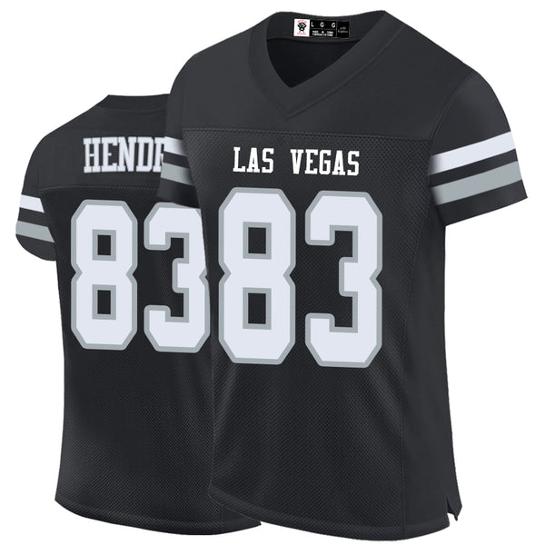 Kopkoc Las Vegas Black 83 H Football Stitched Jerseys