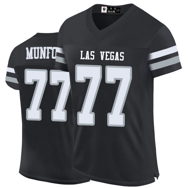 Kopkoc Las Vegas Black 77 M Football Stitched Jerseys