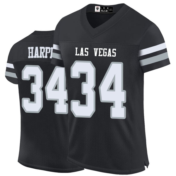 Kopkoc Las Vegas Black 34 H Football Stitched Jerseys