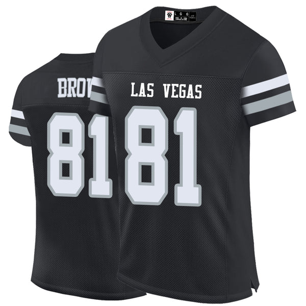 Kopkoc Las Vegas Black 81 B Football Stitched Jerseys