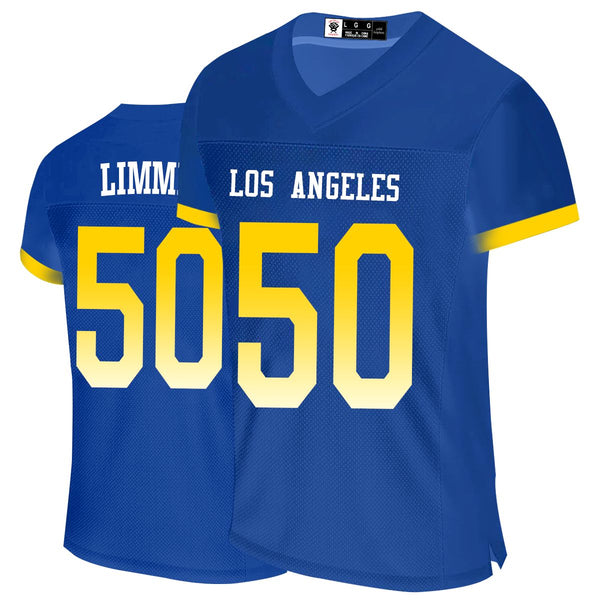 Kopkoc Los Angeles R Blue 50 L Football Stitched Jerseys