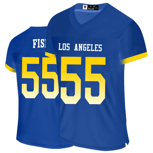 Kopkoc Los Angeles R Blue 55 F Football Stitched Jerseys