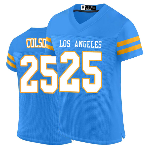 Kopkoc Los Angeles C Blue 25 C Football Stitched Jerseys